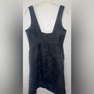 Anthropologie Maeve Jacquard Mini Dress SIZE 6 Black